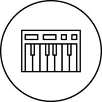 Klavier-Vektor-Symbol vektor