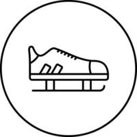 Eis Rollschuhe Vektor Symbol