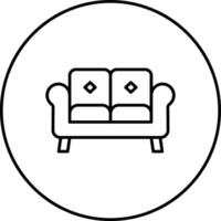 soffa vektor ikon