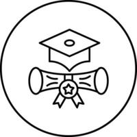 Junggeselle Grad Vektor Symbol