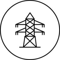 Vektorsymbol für elektrischen Turm vektor