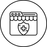 online Versicherung Anmeldung Vektor Symbol