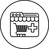 medizinisch E-Commerce Vektor Symbol