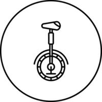 Einrad-Vektor-Symbol vektor