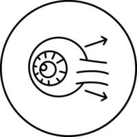Okular Hypertonie Vektor Symbol
