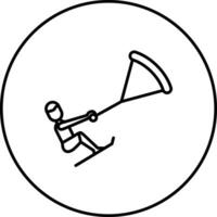 Kitesurfen Vektor Symbol