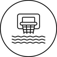 Wasser Basketball Vektor Symbol