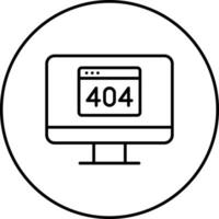 404-Fehlervektorsymbol vektor