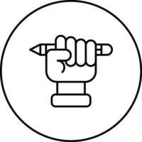 Hand und Bleistift Vektor Symbol