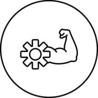 schwer Kompetenzen Vektor Symbol