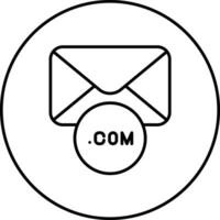 professionell e-post adress vektor ikon