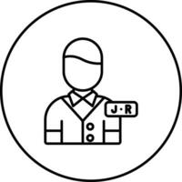 Junior Der Umsatz rep Vektor Symbol