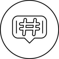 Hashtags Vektor Symbol