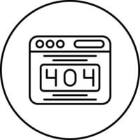 404-Fehlervektorsymbol vektor