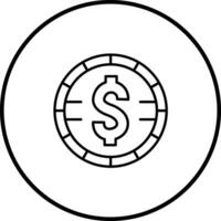 Dollar-Vektor-Symbol vektor