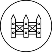 Zaun-Vektor-Symbol vektor