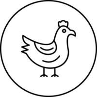 Huhn-Vektor-Symbol vektor