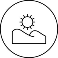 Sand Düne Vektor Symbol