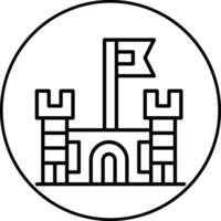 Schloss-Vektor-Symbol vektor