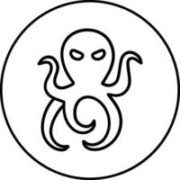 Meer Monster- Vektor Symbol