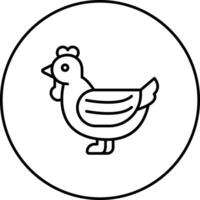 Huhn-Vektor-Symbol vektor