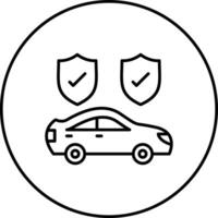 Auto Sicherheit Vektor Symbol