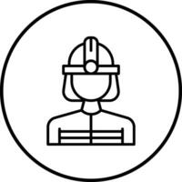 Feuerwehrmann-Vektor-Symbol vektor