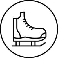 Eis Rollschuhe Vektor Symbol