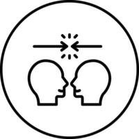 Konflikt Auflösung Vektor Symbol