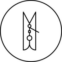 Kleider Stift Vektor Symbol