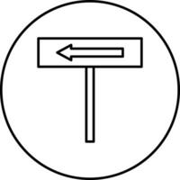 Straßenschild-Vektor-Symbol vektor