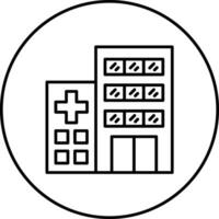 Krankenhaus-Vektor-Symbol vektor