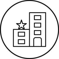 1 Star Hotel Vektor Symbol