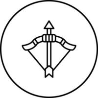 Bogenschießen-Vektor-Symbol vektor