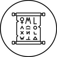 Papyrus-Vektor-Symbol vektor