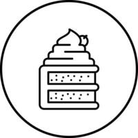 Schwamm Kuchen Vektor Symbol