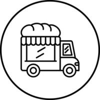 Bäckerei-LKW-Vektor-Symbol vektor