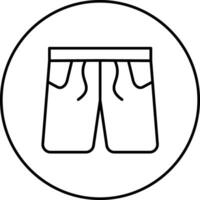 Boxer kurze Hose Vektor Symbol