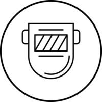 Vektorsymbol für Schweißmaske vektor