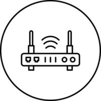 WLAN-Router-Vektorsymbol vektor