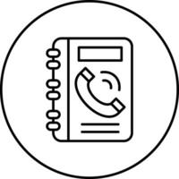 telefonbok vektor ikon