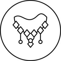 Halskette-Vektor-Symbol vektor