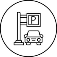 Parkplatz-Vektor-Symbol vektor