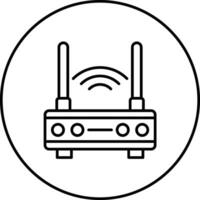 WLAN-Router-Vektorsymbol vektor