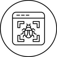 Virus Erkennung Vektor Symbol