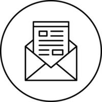 Newsletter-Vektorsymbol vektor