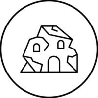 Höhle Haus Vektor Symbol