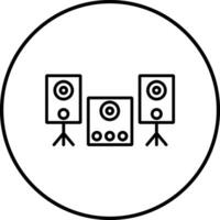 Soundsystem-Vektorsymbol vektor