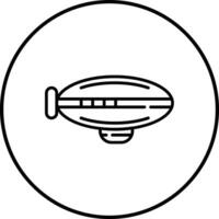 Zeppelin-Vektorsymbol vektor