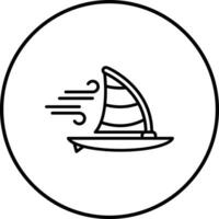 Windsurf-Vektor-Symbol vektor